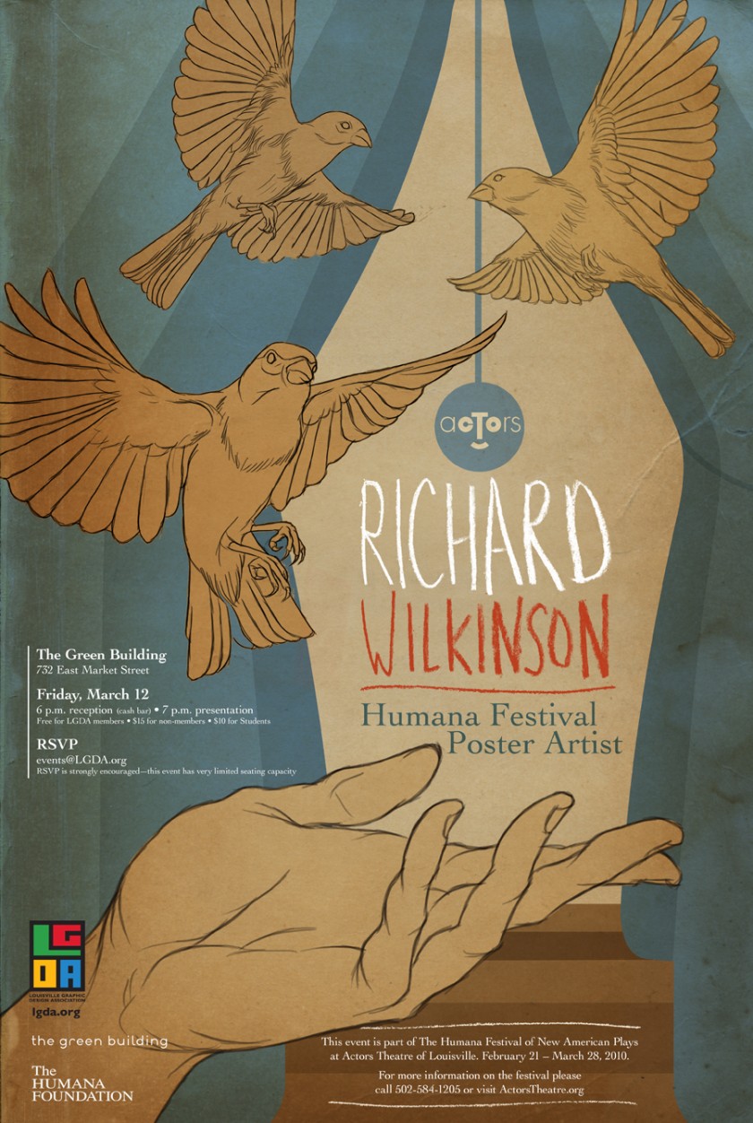 Humana Festival Poster Richard Wilkinson Illustration